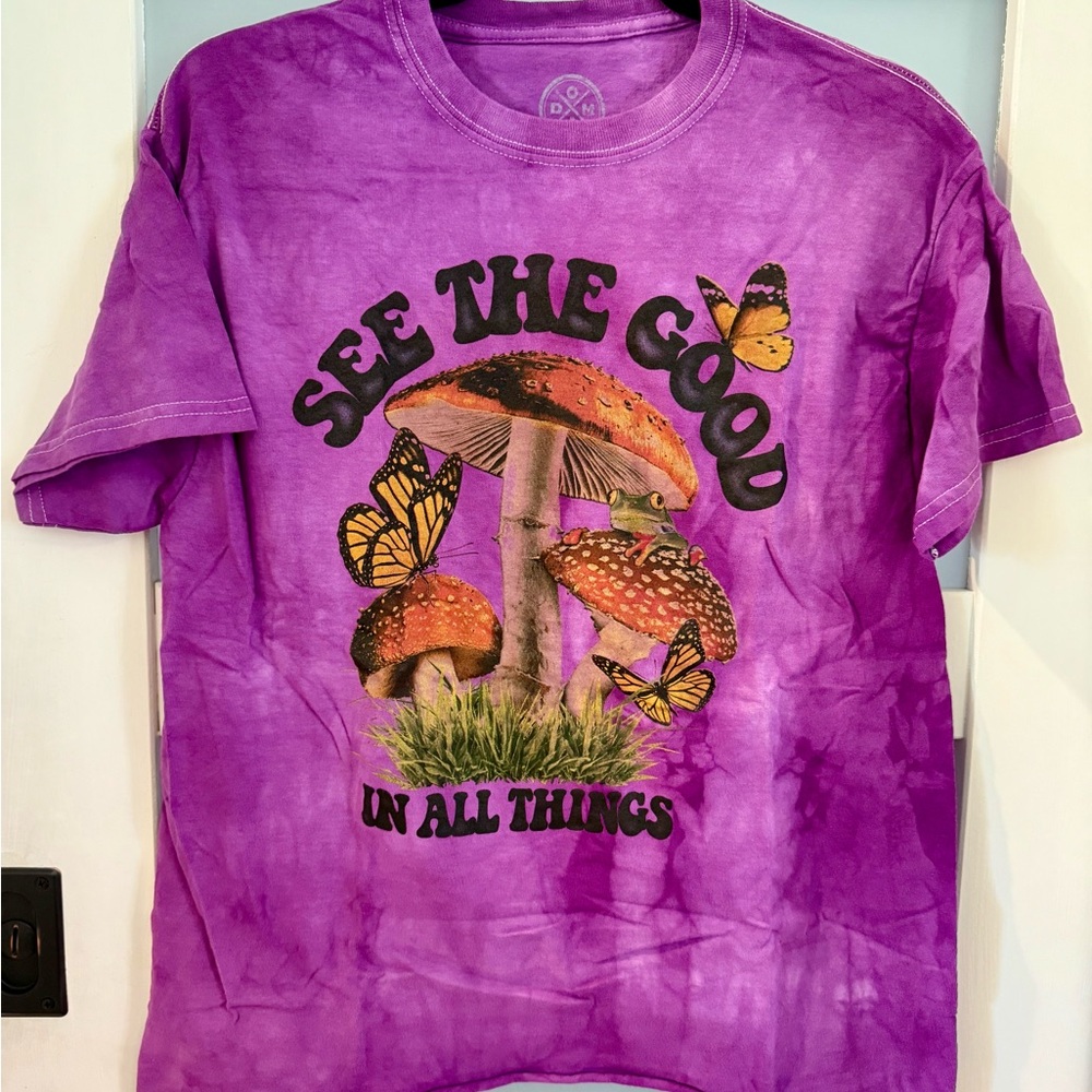 Purple Tie-Dye Graphic T-Shirt